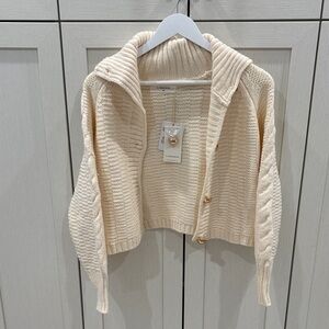 Cider Cream Ribbed Cardigan